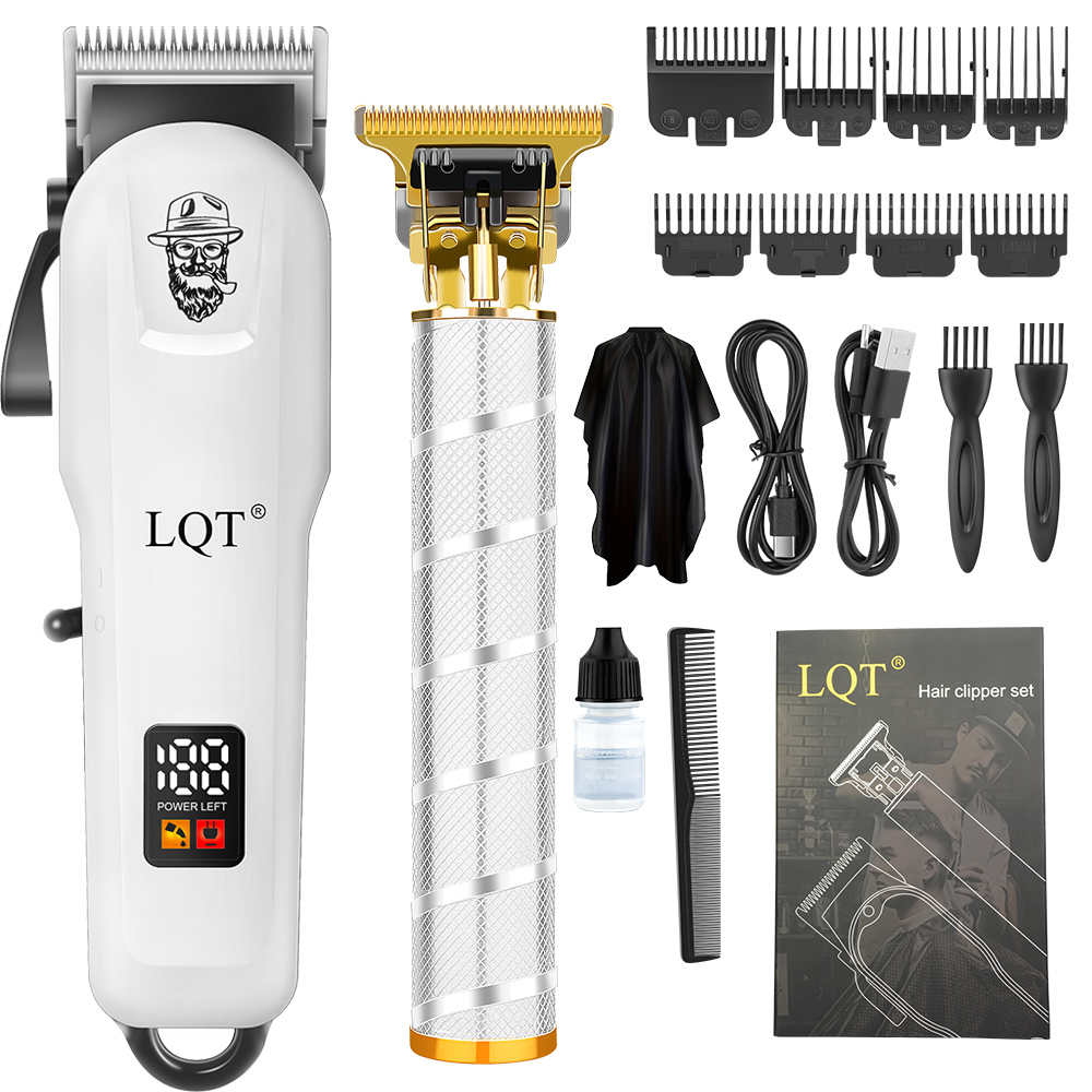 Men'S Grooming Clippers - Set Professionale di Tagliacapelli e Regolabarba
