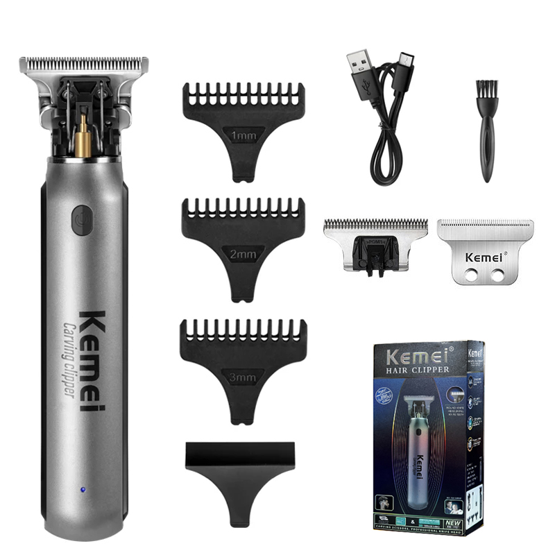 Men'S Grooming Clippers - Tagliacapelli elettrico professionale KEMEI per uomo,