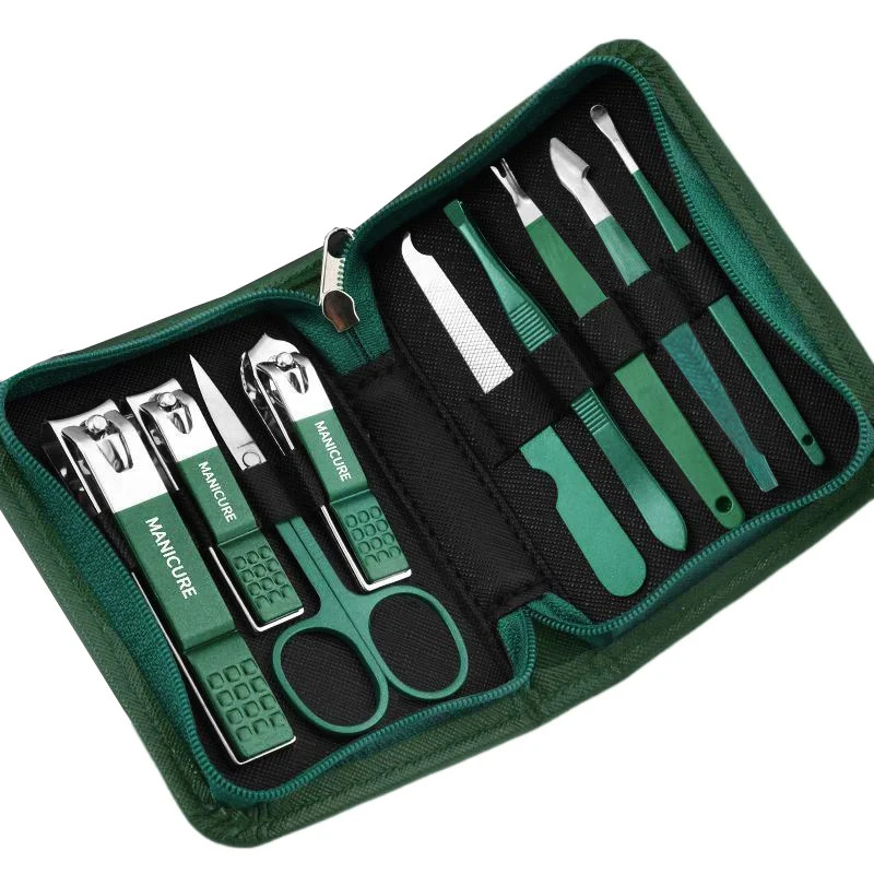 Mens Grooming Kit Case - Set professionale per manicure, tagliaunghie in
