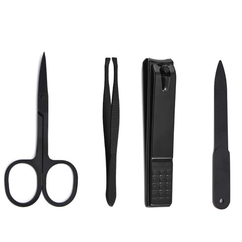 4 pezzi Manicure Pedicure Set  - Mens Grooming Kit Case recensione e prezzo