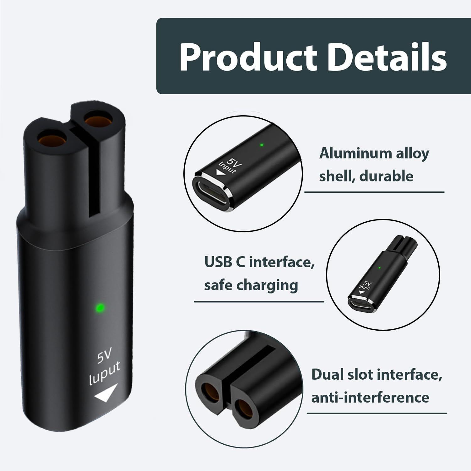 Adattatore di Ricarica USB Typ - Men'S Grooming Shaver recensione e prezzo